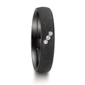 Partnerringe Zirkonium Diamant 0.045 ct, 3 Sten , w-si