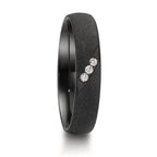 Partnerringe Zirkonium Diamant 0.045 ct, 3 Sten , w-si