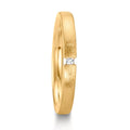 Partnerringe 750/18K guld Diamant 0.015 ct, w-si