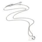 Collier Sølv rhodineret Hjerte 38-42 cm