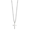 Collier Sølv rhodineret Kryds 38-42 cm