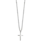 Collier Sølv rhodineret Kryds 38-42 cm