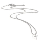 Collier Sølv rhodineret Kryds 38-42 cm