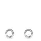 Ørestikker Sølv Zirconia 16 Sten rhodineret Ø6.5 mm