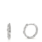 Click kreoler Sølv Zirconia 26 Sten rhodineret