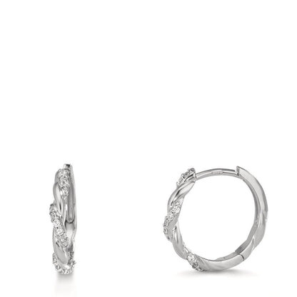 Click kreoler Sølv Zirconia 26 Sten rhodineret