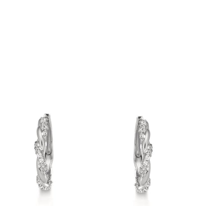 Click kreoler Sølv Zirconia 26 Sten rhodineret