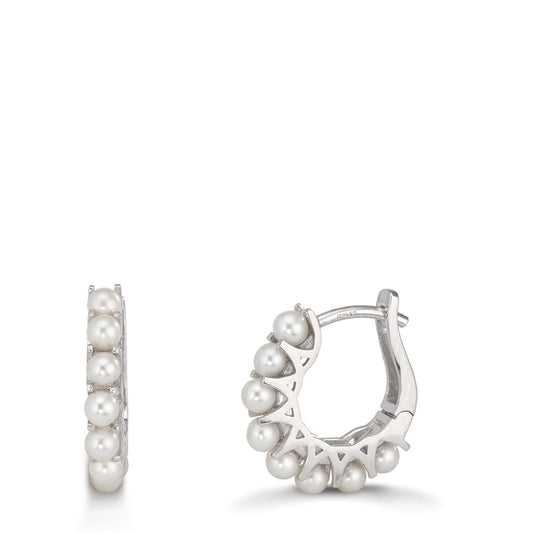 Click kreoler Sølv rhodineret Ferskvands kulturperle, 16 Perler, 2.5 mm