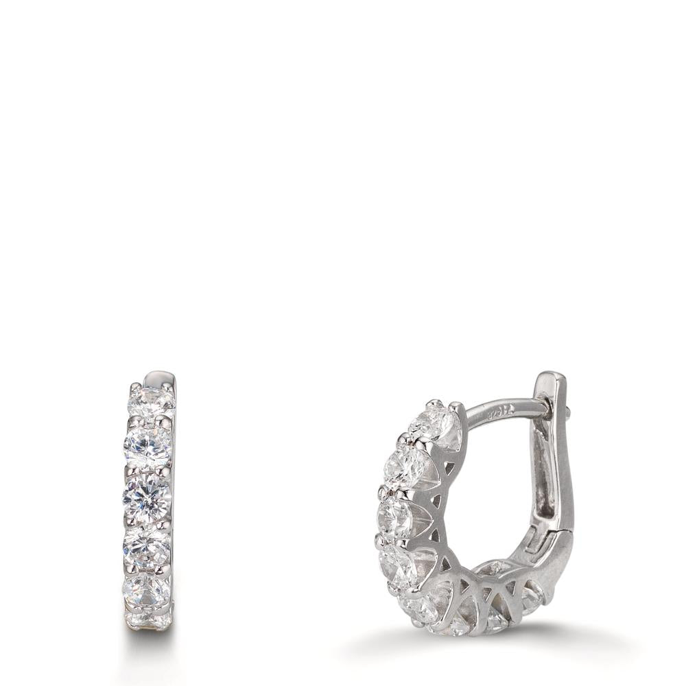 Click kreoler Sølv Zirconia 16 Sten rhodineret