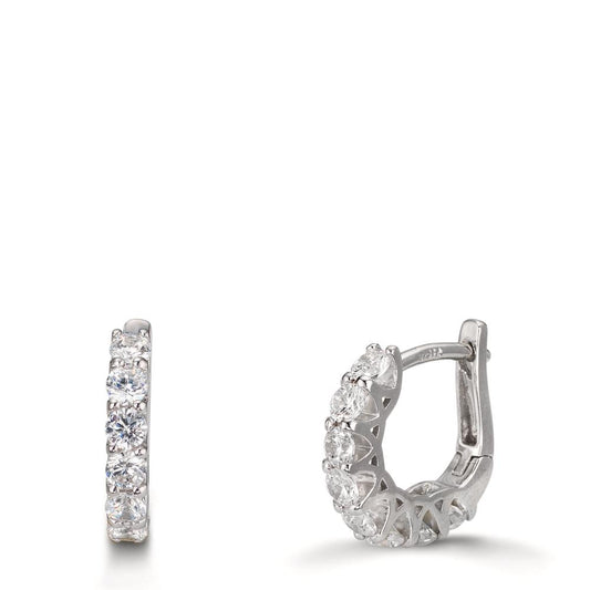 Click kreoler Sølv Zirconia 16 Sten rhodineret