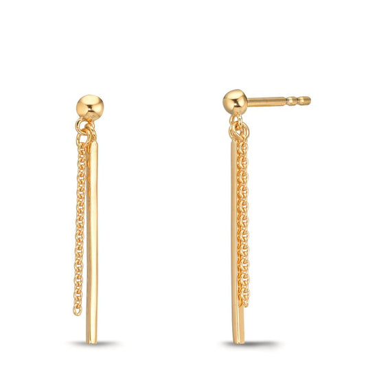 Øreringe Sølv gul forgyldt