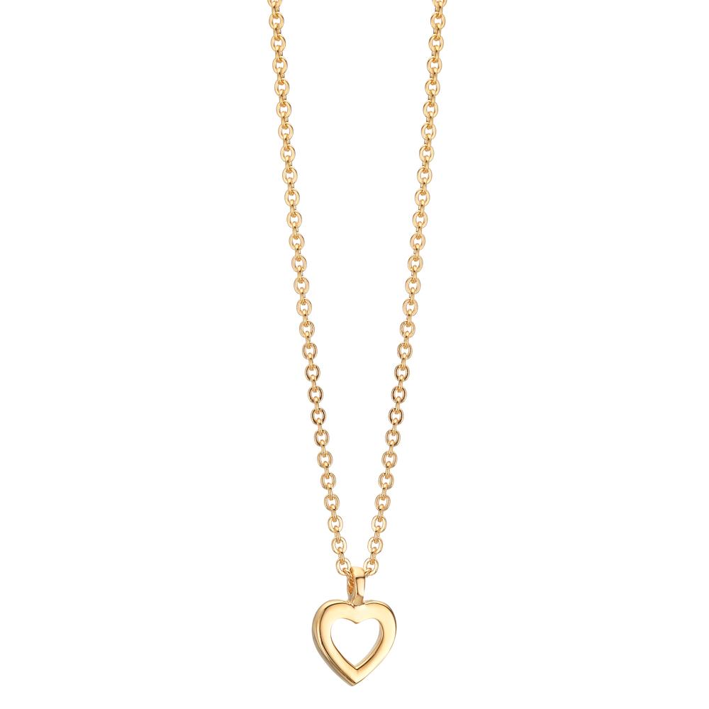 Collier 375/9K guld Hjerte 38-42 cm