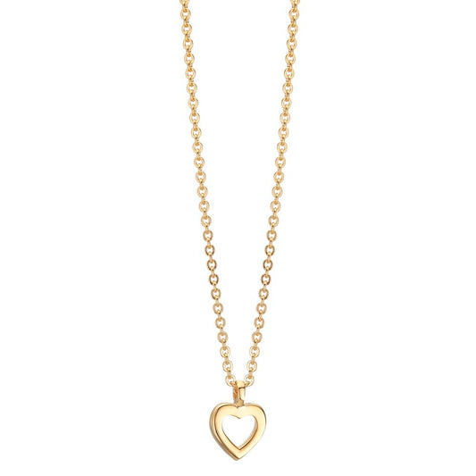 Collier 375/9K guld Hjerte 38-42 cm