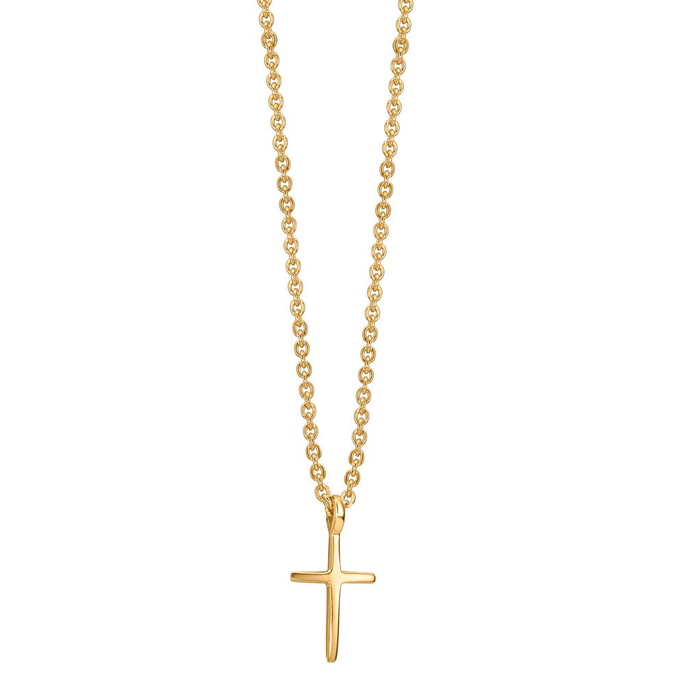 Collier 375/9K guld Kryds 38-42 cm
