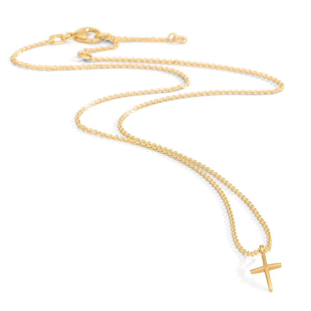 Collier 375/9K guld Kryds 38-42 cm
