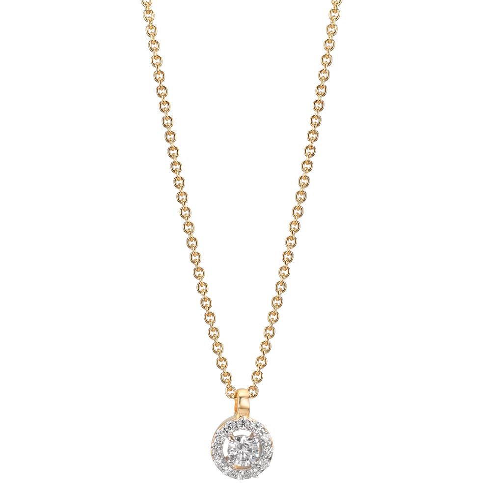 Collier 375/9K guld Zirconia 38-42 cm