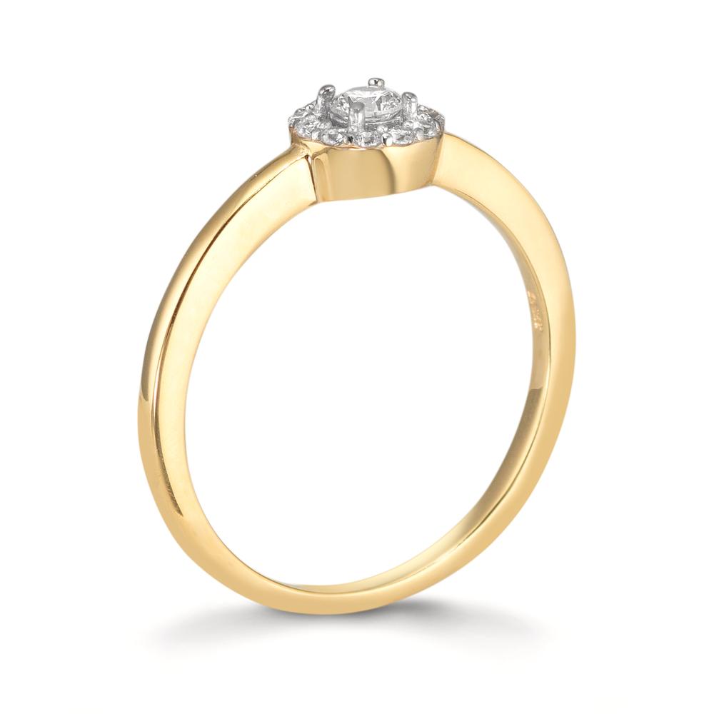 Ringe 375/9K guld Zirconia