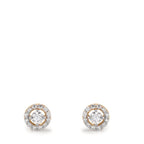 Ørestikker 375/9K guld Zirconia Ø5.5 mm