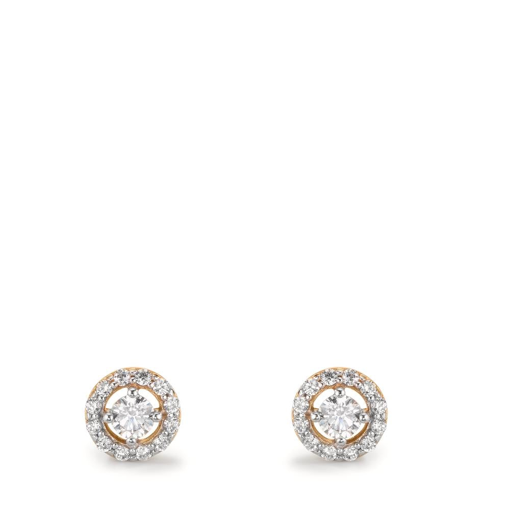 Ørestikker 375/9K guld Zirconia Ø5.5 mm