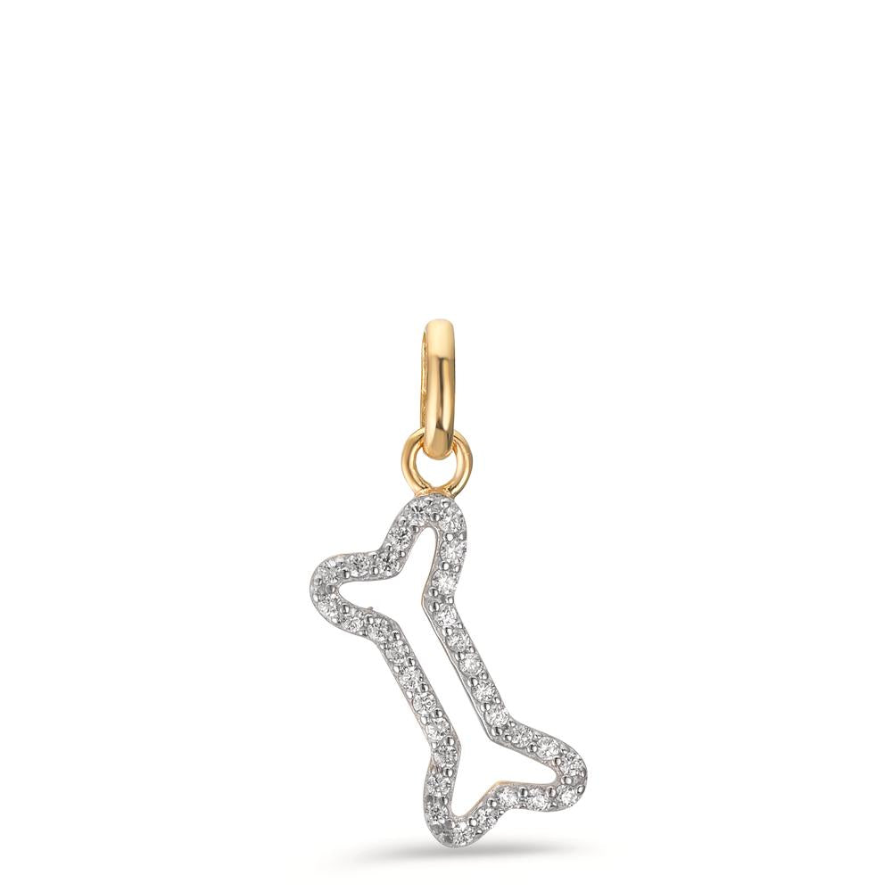 Vedhæng 375/9K guld Zirconia