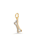 Vedhæng 375/9K guld Zirconia