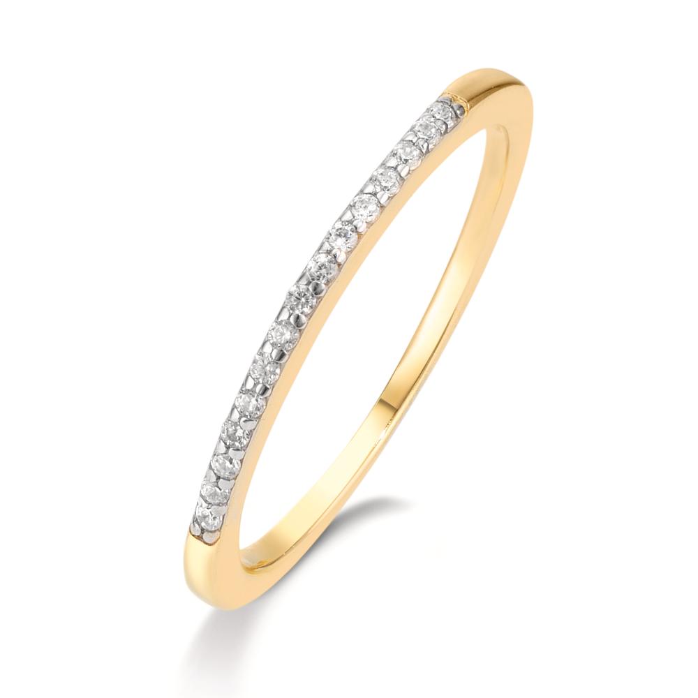 Memory ring 375/9K guld Zirconia 15 Sten