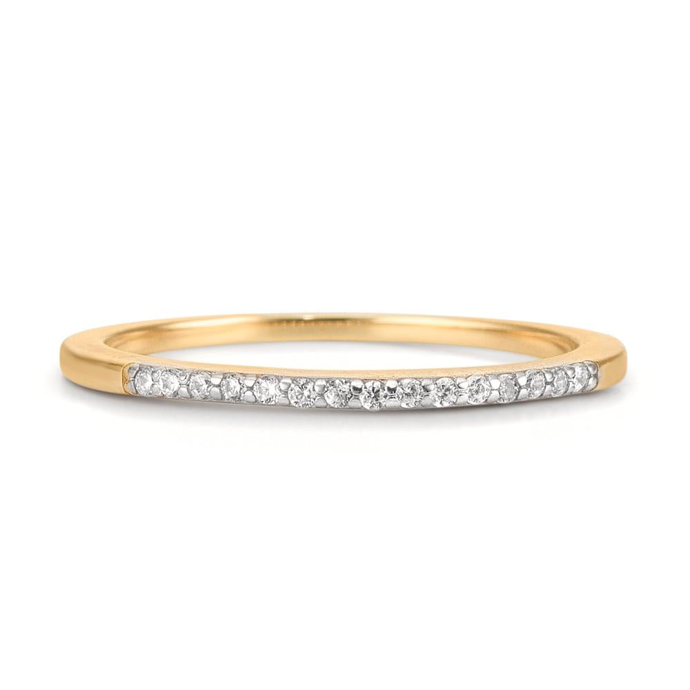 Memory ring 375/9K guld Zirconia 15 Sten