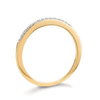 Memory ring 375/9K guld Zirconia 15 Sten