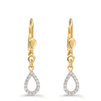 Øreringe 375/9K guld Zirconia