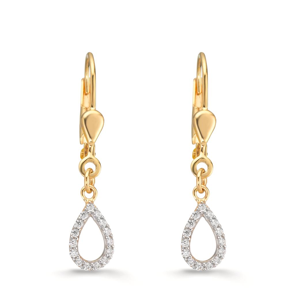 Øreringe 375/9K guld Zirconia