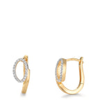 Click kreoler 375/9K guld Zirconia