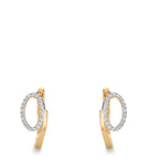 Click kreoler 375/9K guld Zirconia