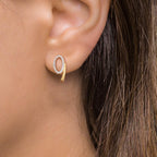 Click kreoler 375/9K guld Zirconia