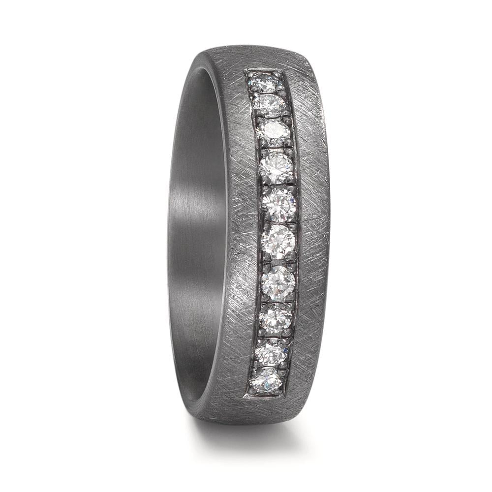 Partnerringe 999 tantal Diamond Lab dyrket 0.25 ct, 10 Sten , tw-vsi