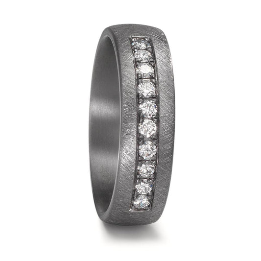 Partnerringe 999 tantal Diamond Lab dyrket 0.25 ct, 10 Sten , tw-vsi