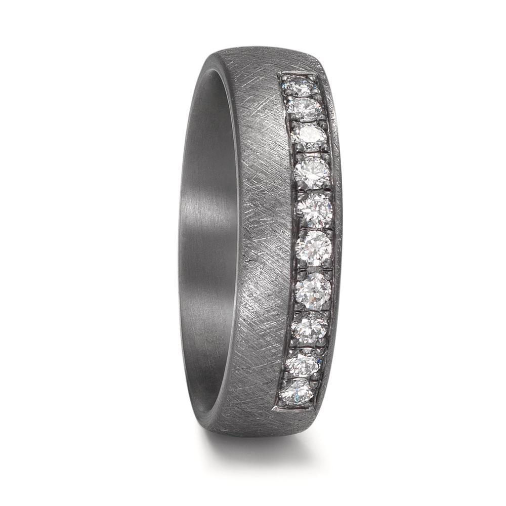 Partnerringe 999 tantal Diamond Lab dyrket 0.25 ct, 10 Sten , tw-vsi