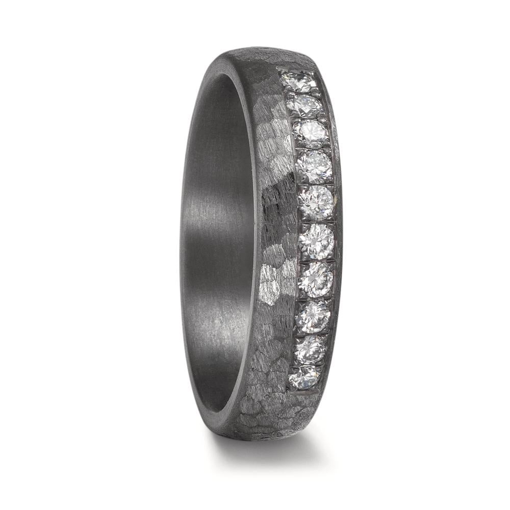 Partnerringe 999 tantal Diamond Lab dyrket 0.25 ct, 10 Sten , tw-vsi