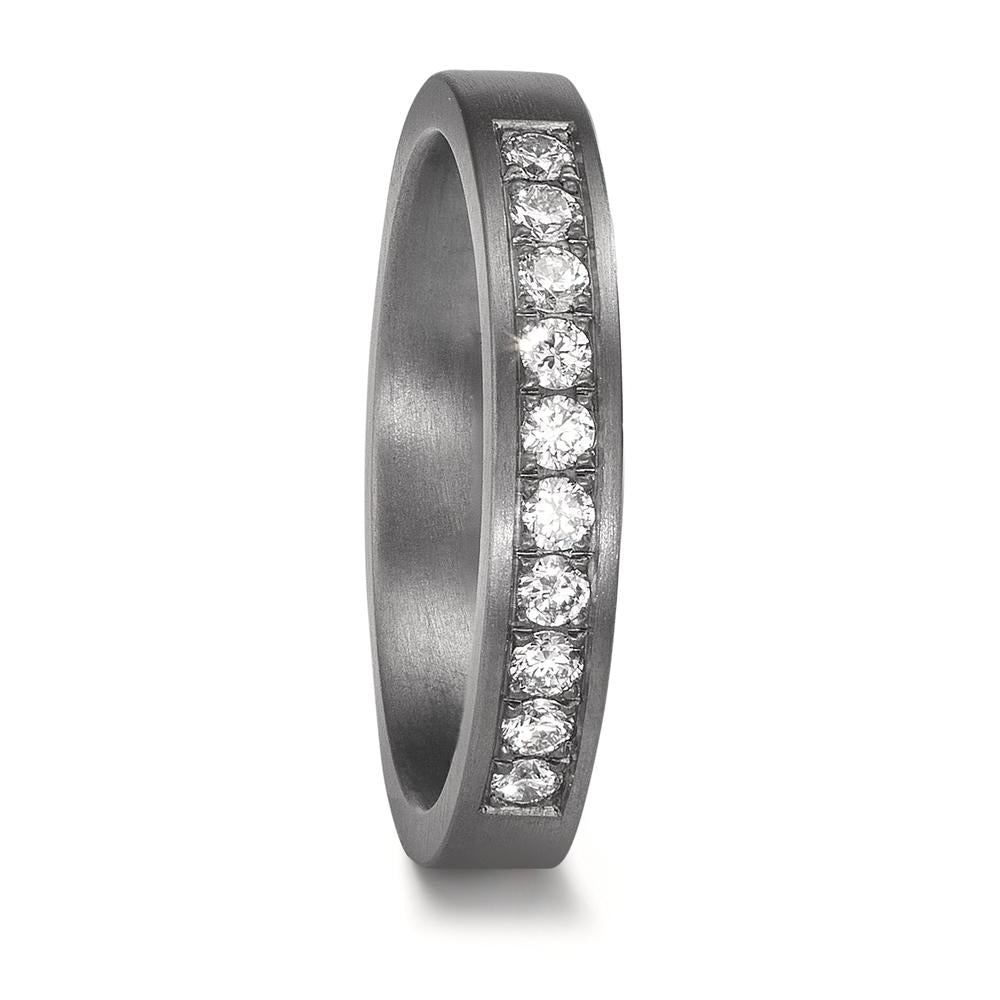 Partnerringe 999 tantal Diamond Lab dyrket 0.25 ct, 10 Sten , tw-vsi