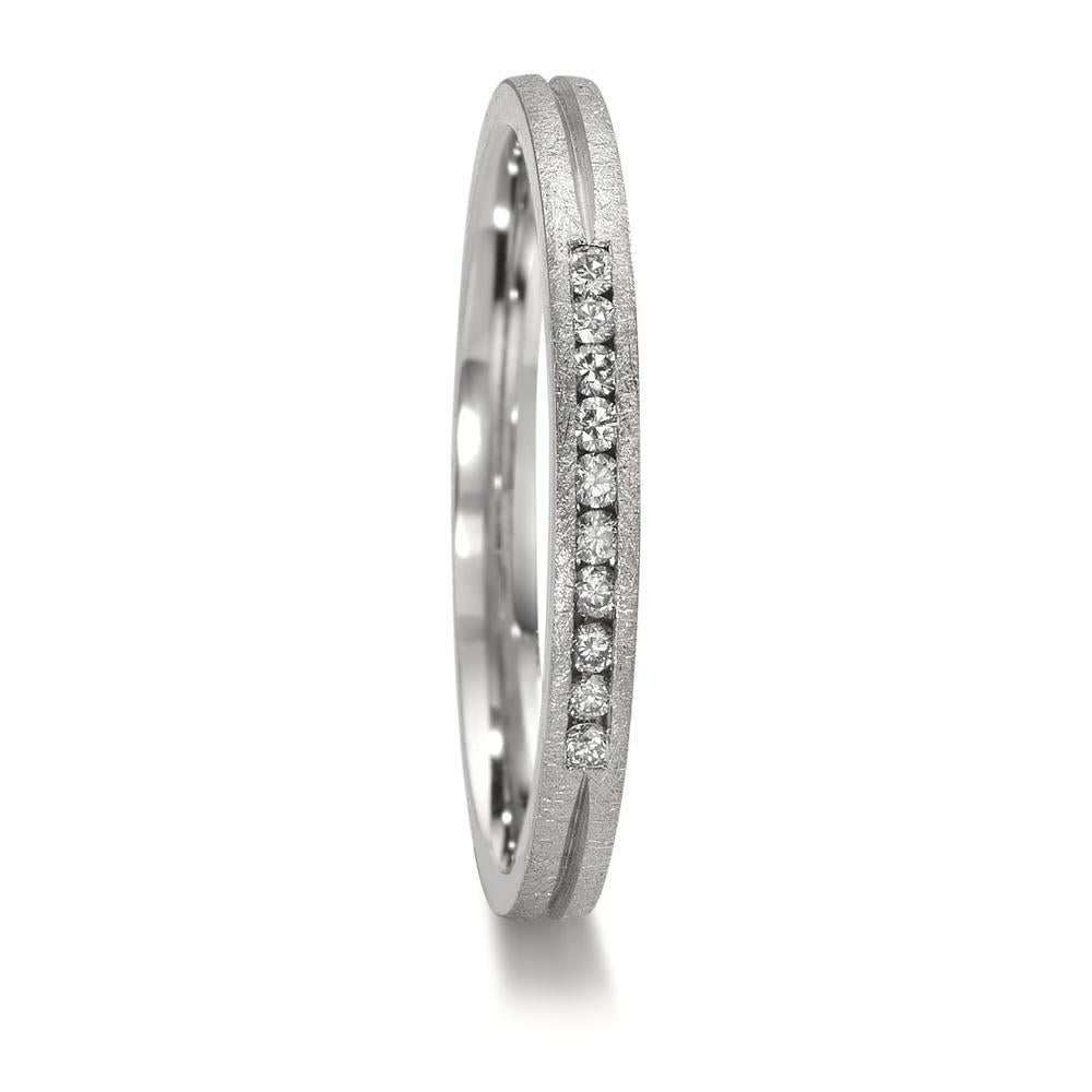 Partnerringe 950 platin Diamant 0.075 ct, 10 Sten , w-si