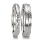 Partnerringe 950 platin Diamant 0.035 ct, 7 Sten , w-si