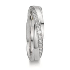 Partnerringe 750/18K hvidguld Diamant 0.097 ct, 11 Sten , w-si