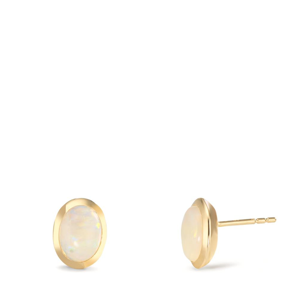 Ørestikker 375/9K guld Opal 2 Sten