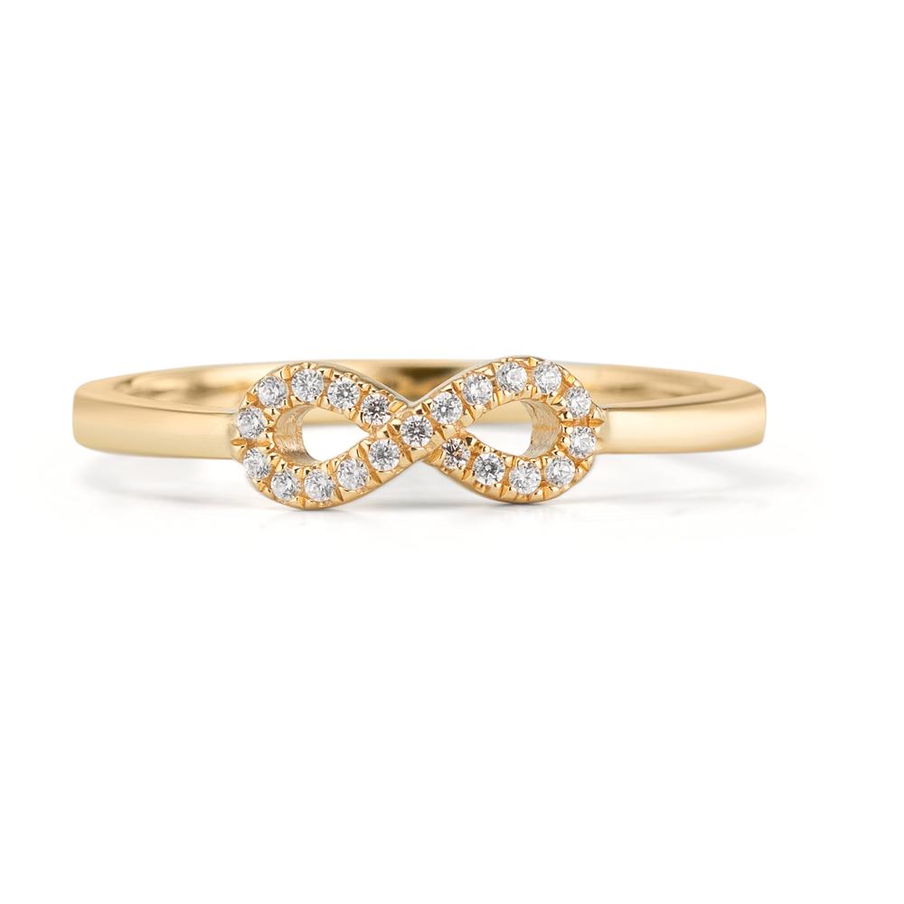 Ringe 375/9K guld Zirconia Uendelighed