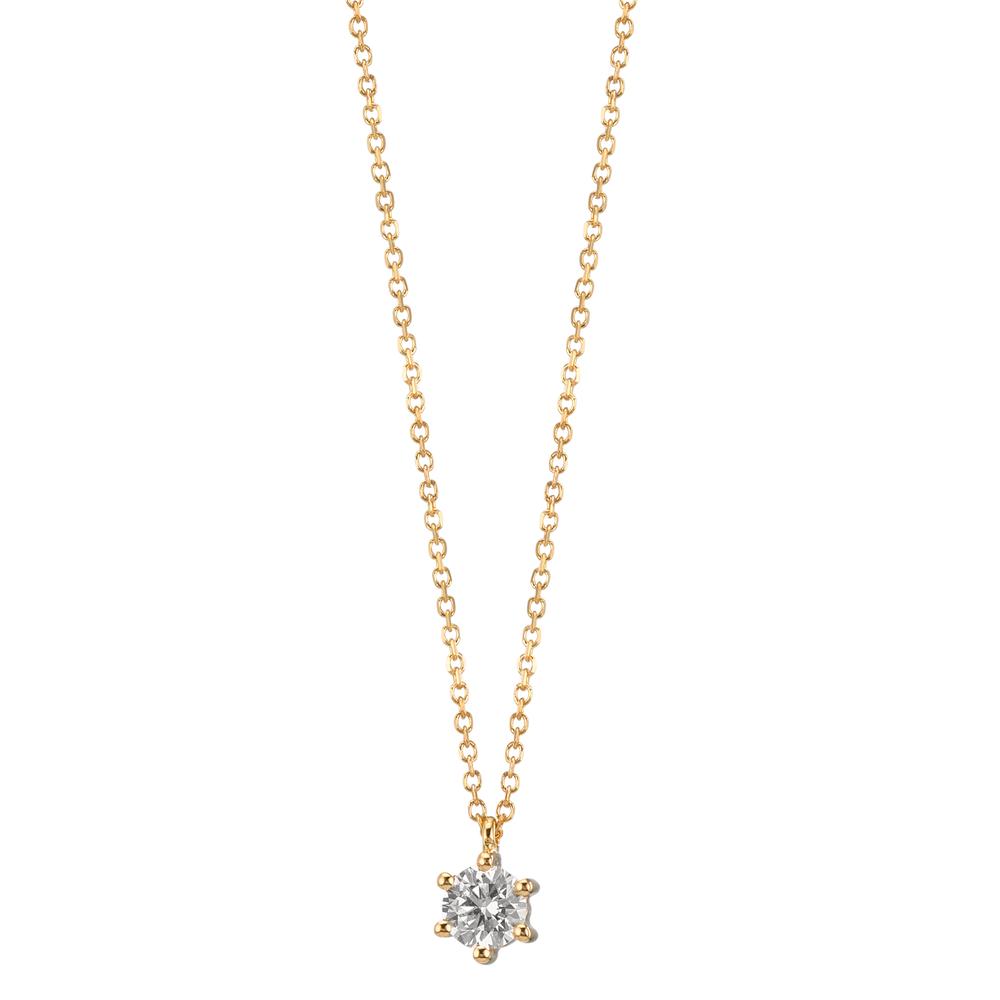 Collier 750/18K guld Diamant 0.15 ct, w-si 42-45 cm