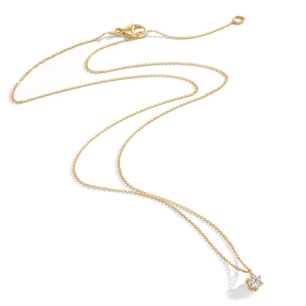 Collier 750/18K guld Diamant 0.15 ct, w-si 42-45 cm