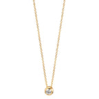 Collier 750/18K guld Diamant 0.05 ct, w-si 42-45 cm
