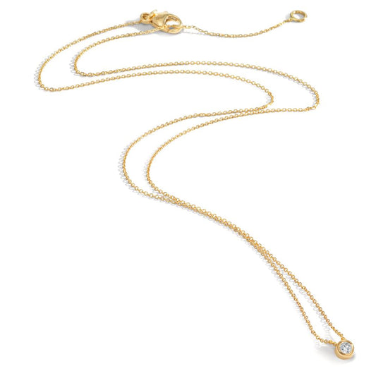 Collier 750/18K guld Diamant 0.05 ct, w-si 42-45 cm