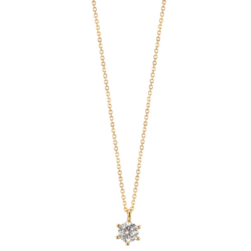 Collier 750/18K guld Diamant 0.25 ct, w-si 42-45 cm