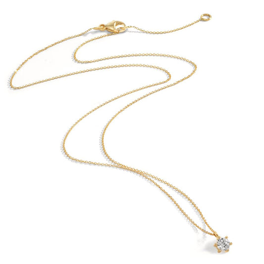 Collier 750/18K guld Diamant 0.25 ct, w-si 42-45 cm