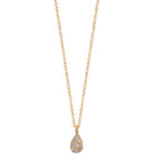 Collier 750/18K guld Diamant 0.04 ct, 9 Sten , w-si 42-45 cm